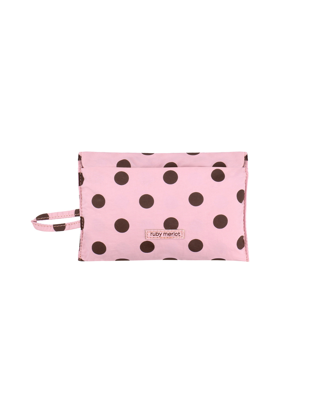 Foldaway tote - Pink & Brown