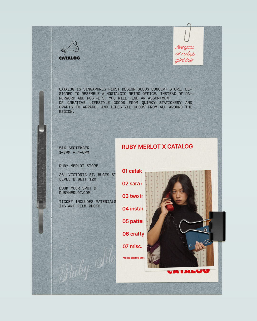 RUBY MERLOT X CATALOG Journaling Workshop