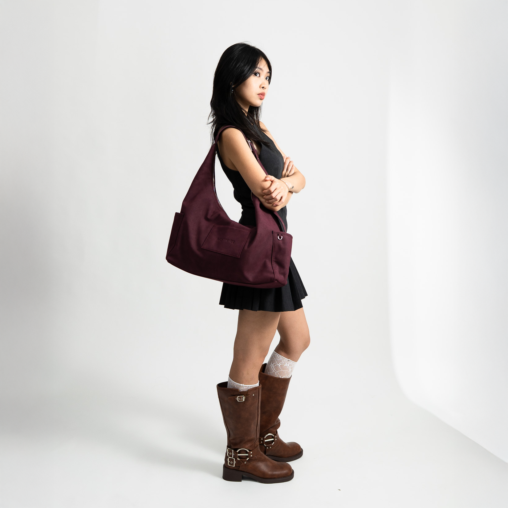 The Classic Ruby Bag - L, MERLOT [UPDATED DESIGN]