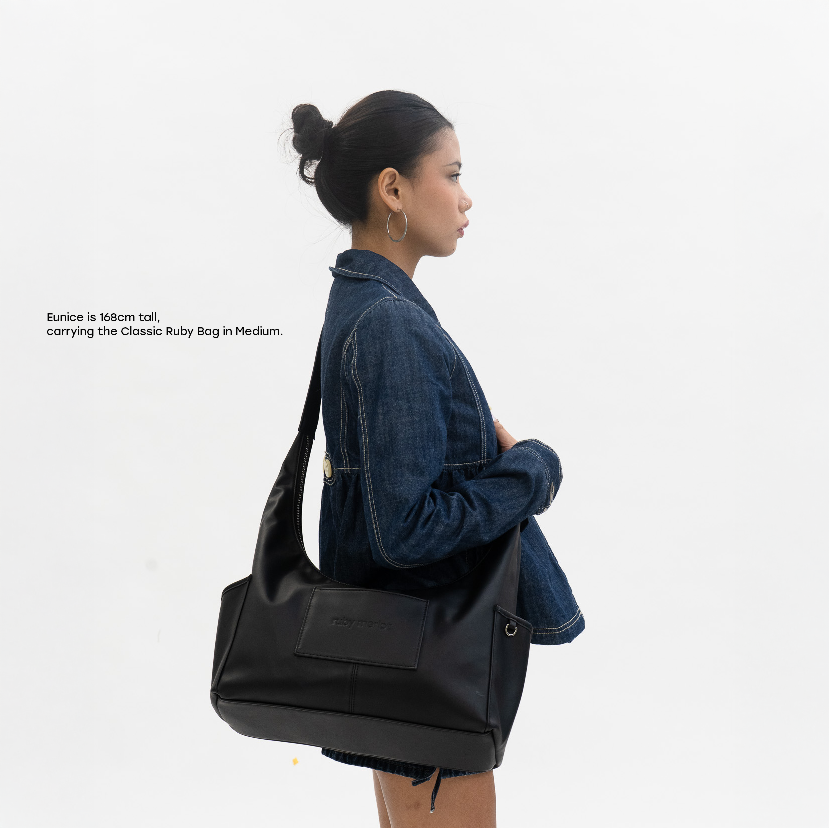 The Classic Ruby Bag - M, BLACK
