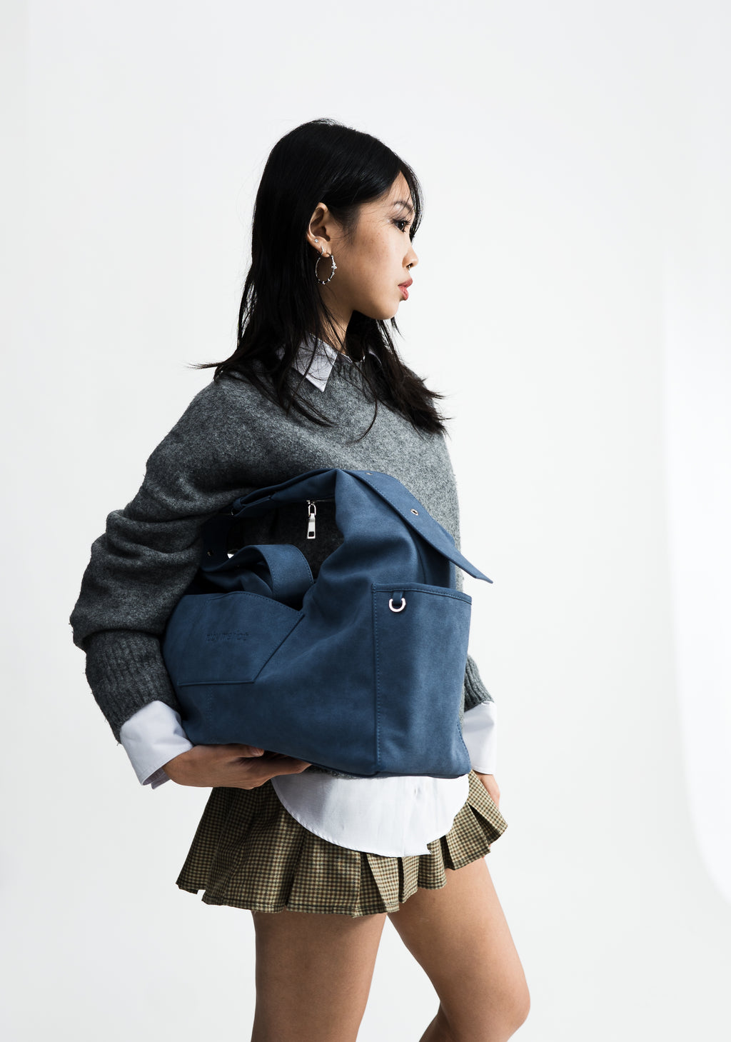 The Classic Ruby Bag - L, DENIM