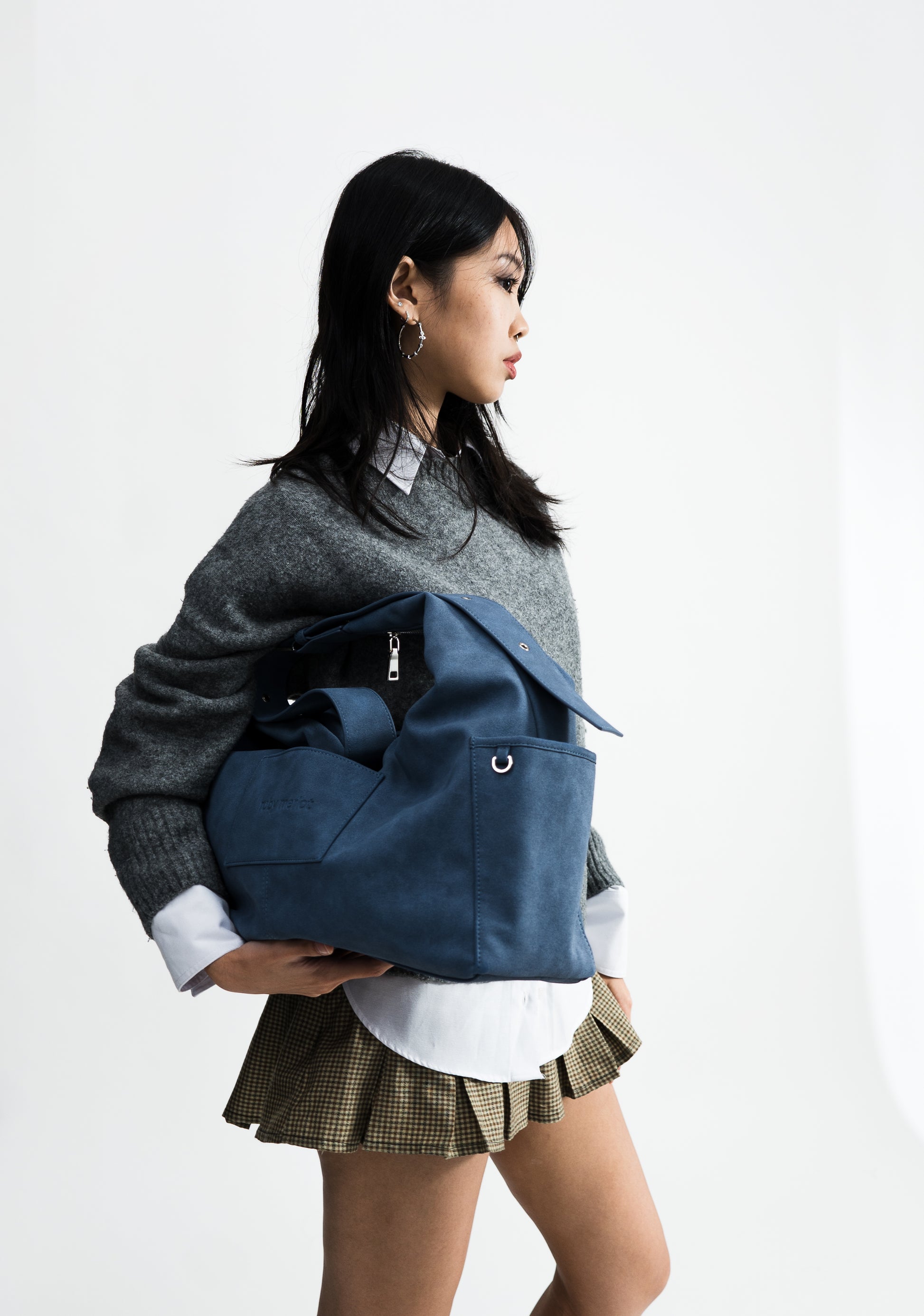 The Classic Ruby Bag - L, DENIM