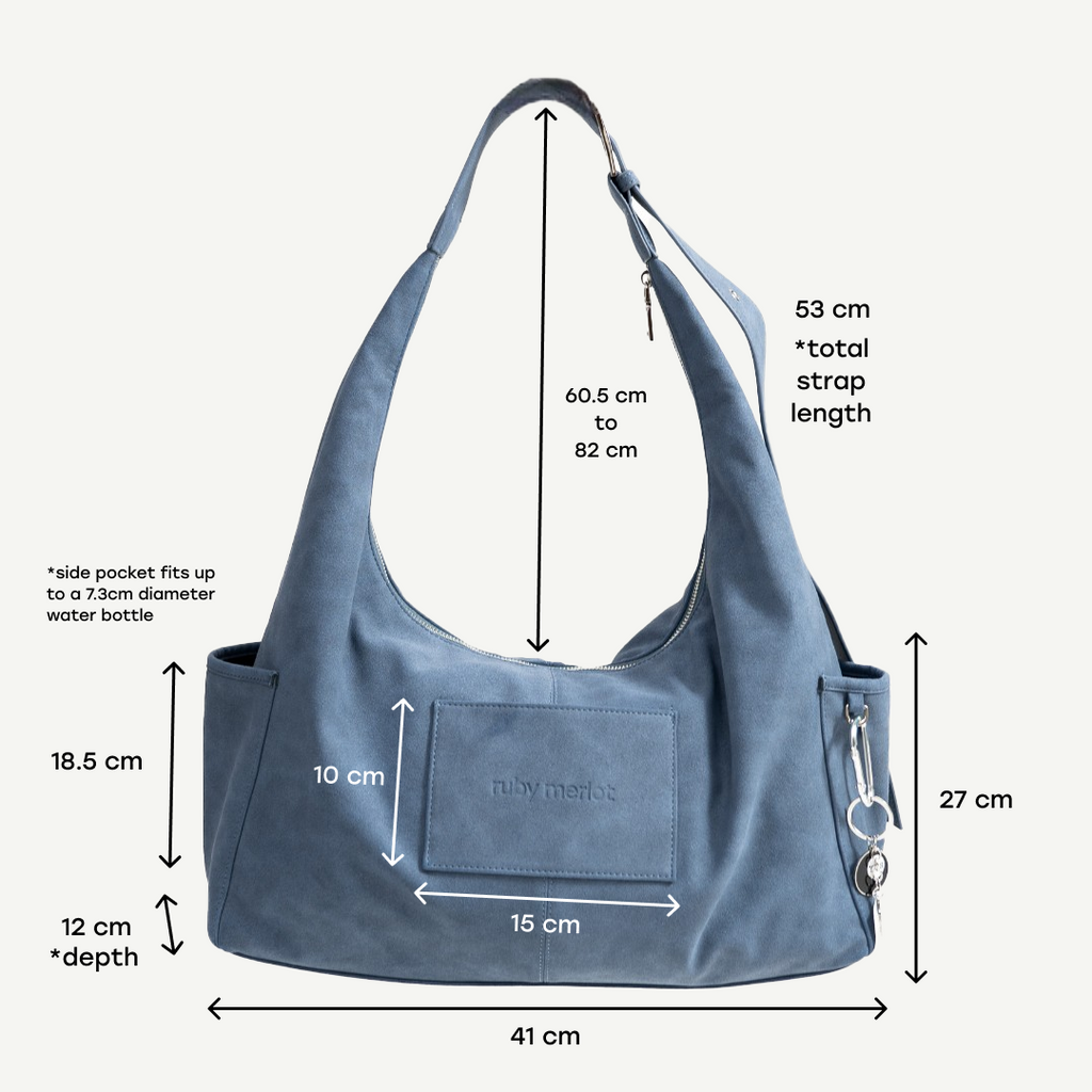The Classic Ruby Bag - L, DENIM