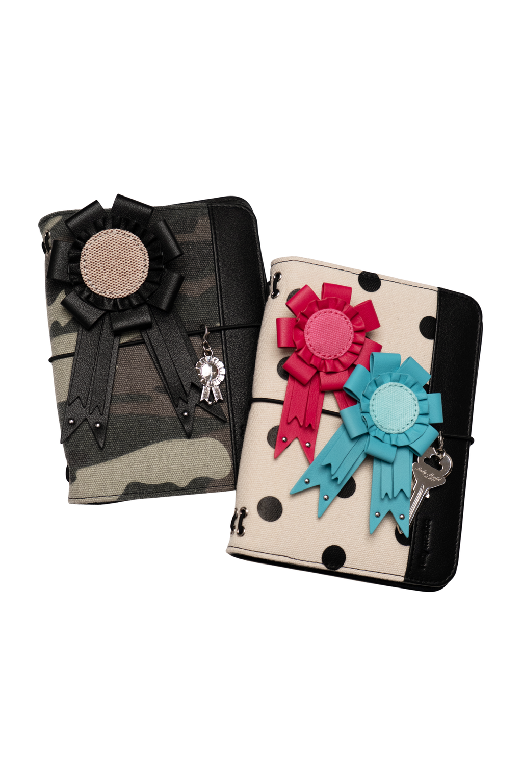 Rosette Leather Charm